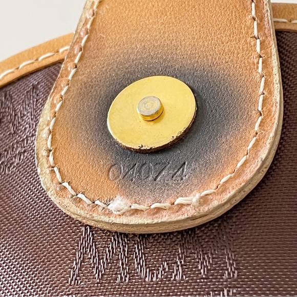 MCM brown visetos nylon and leather small backpack - Picture 8 of 11